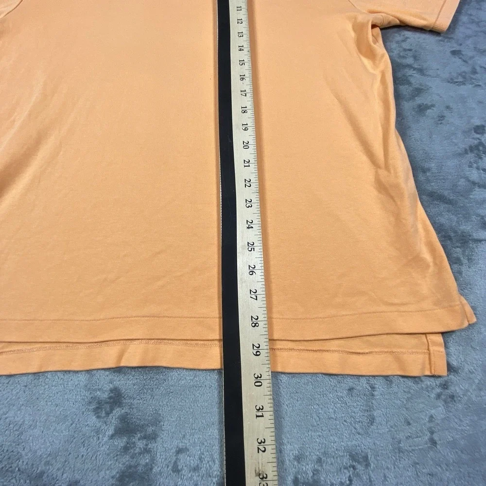 Vintage Polo Ralph Lauren‎ Shirt Men Orange Purple Classic Fit Golf All Cotton